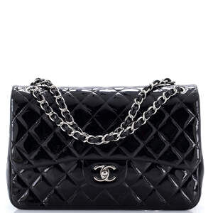 Chanel Jumbo Classic Double Flap Bag Quilted Patent